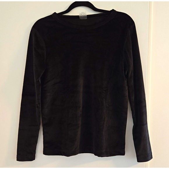 wander by Hottotties Tops - NWT Womens Wander by Hottotties Vicky Velour Black Long Sleeve. Size Medium.